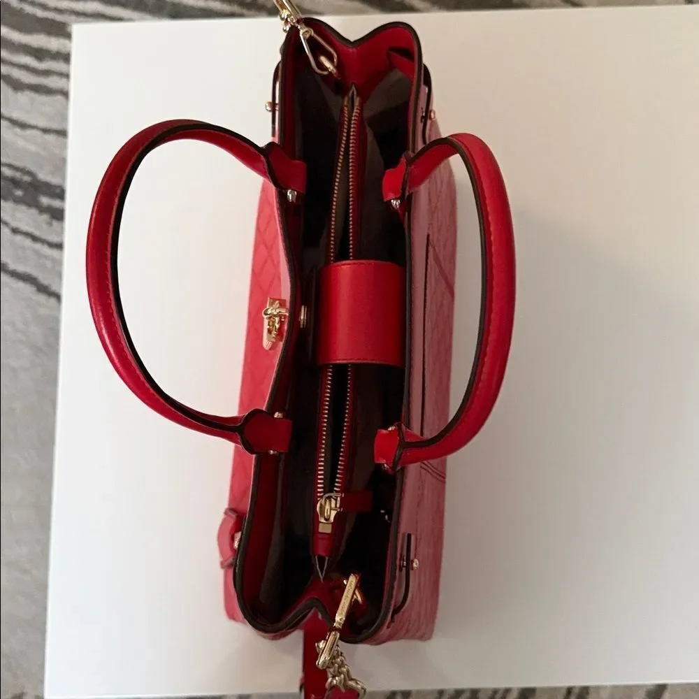 NWOT MICHAEL Michael Kors Red Satchel